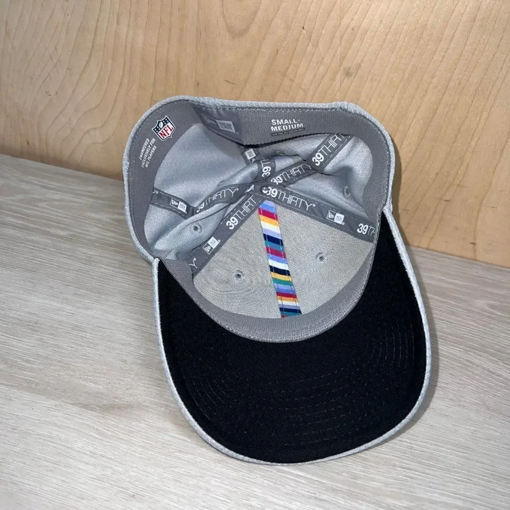 Carolina Panthers New Era Crucial Catch Intercept Cancer Hat Grey / Multicolor S